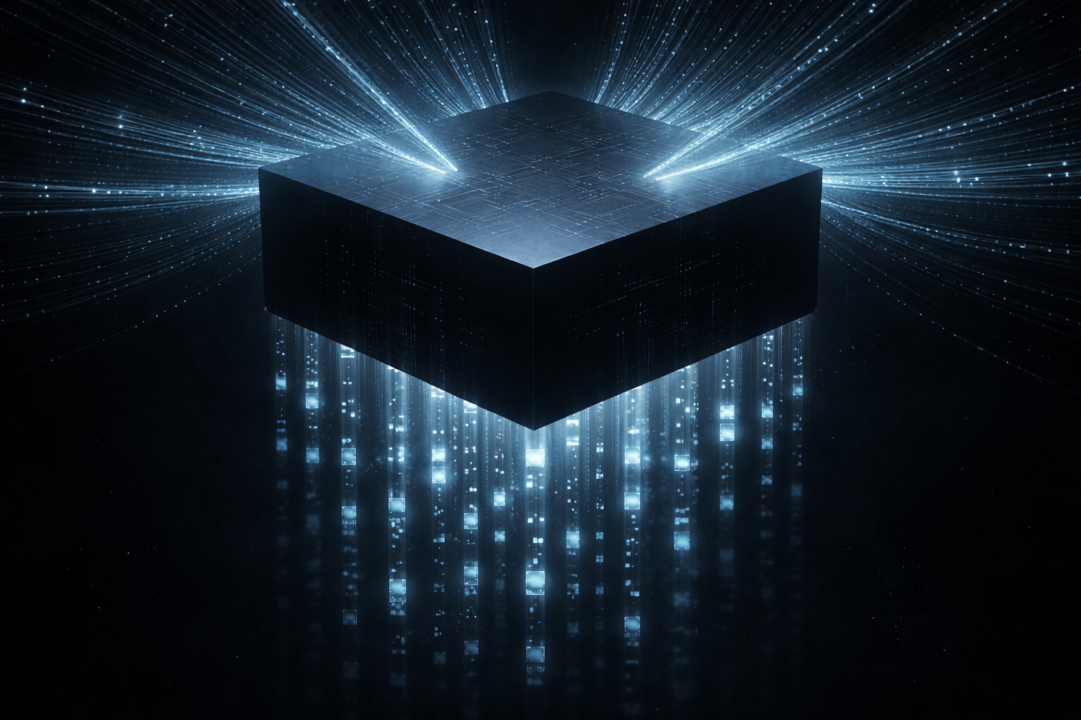 Intent flows in. Code flows out. The intent bundle.