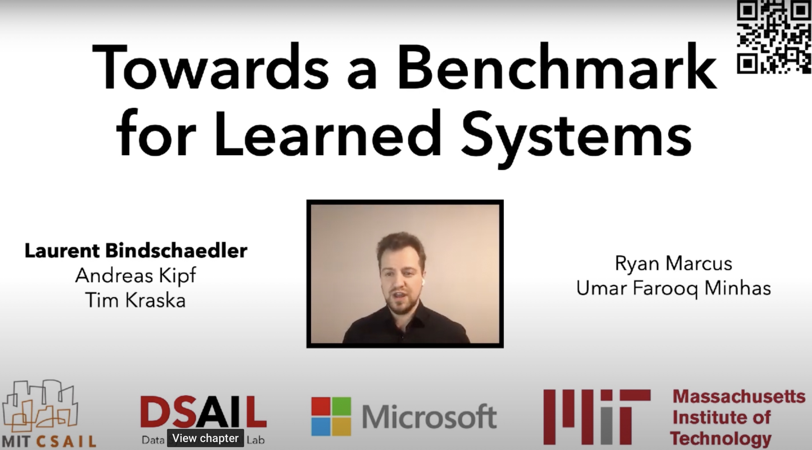 Toward a Benchmark for Learned Systems