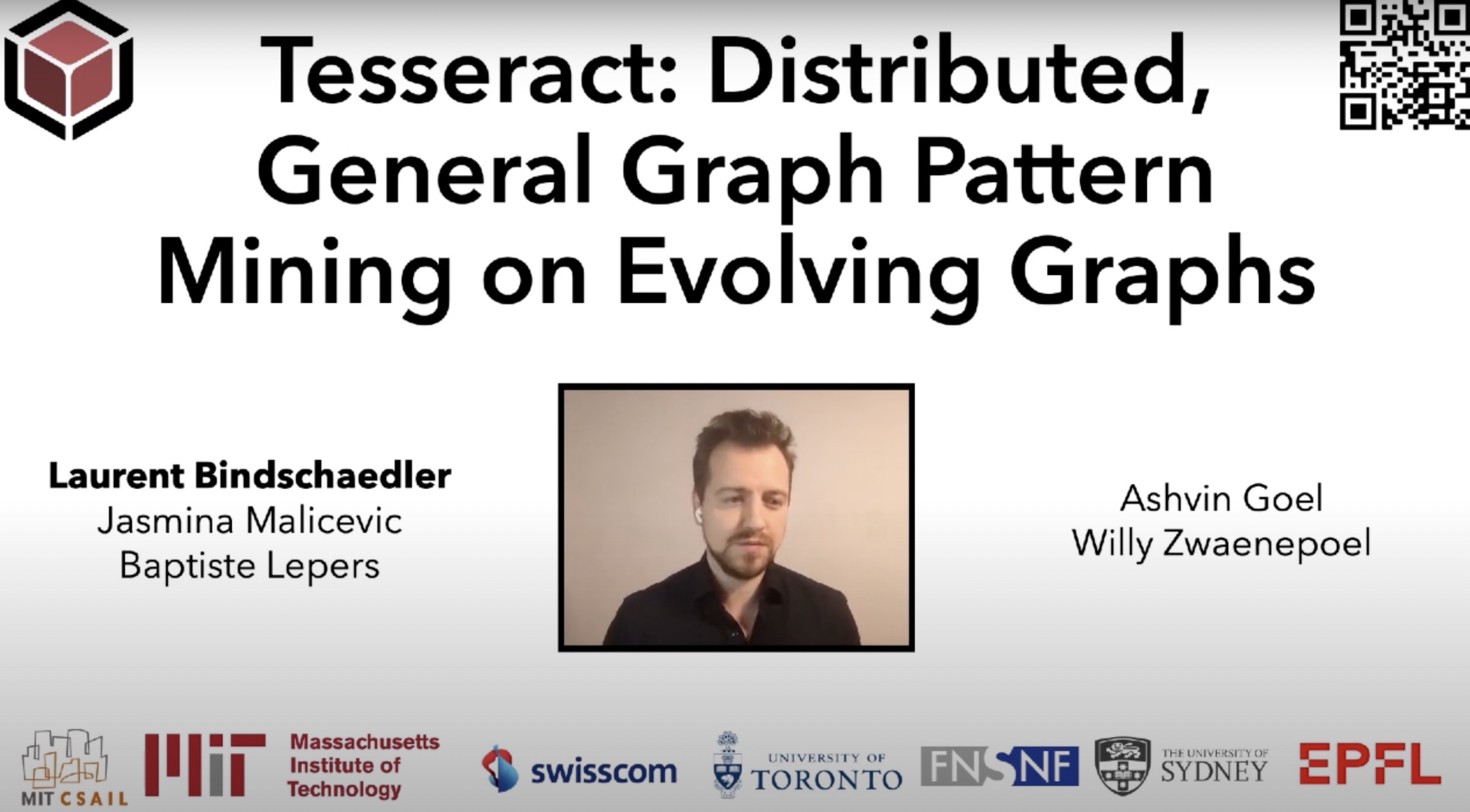 Tesseract: Mining Patterns in Large Dynamic Graphs